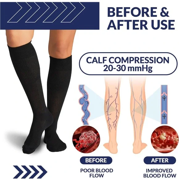 Black Compression Socks - Picture 5 of 10